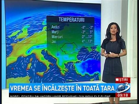 Vremea se &icirc;ncălzeşte &icirc;n toată ţara