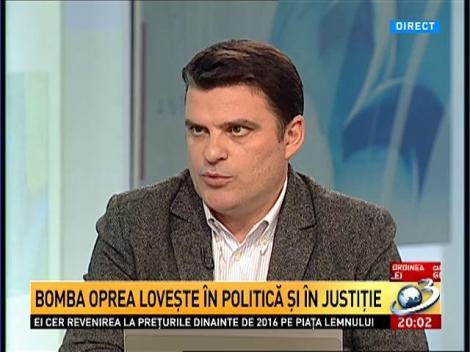 Bomba Oprea loveşte în politică şi în justiţie