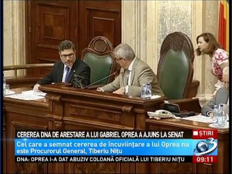 Cererea DNA de arestare a lui Gabriel Oprea a ajuns la Senat