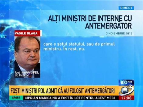 Foşti miniştri PDL admit că au folosit antemergători