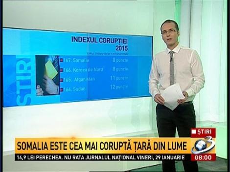 Rom&acirc;nia, pe locul 58 &icirc;n topul mondial a corupţiei