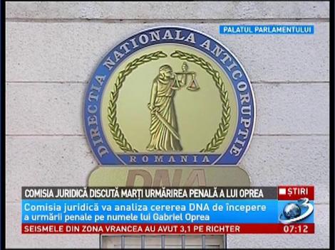 Comisia Juridică discută marţi urmărirea penală