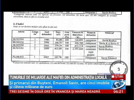 Tunurile de miliarde ale mafie din Administraţia Locală