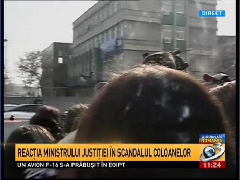 Reacţia ministrului de Justiţie în scandalul coloanelor