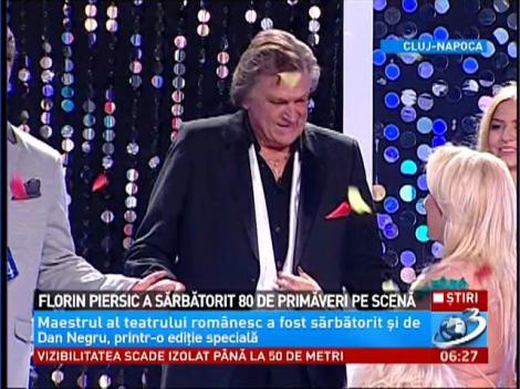 Florin Piersic a sărbătorit 80 de primăveri pe scenă