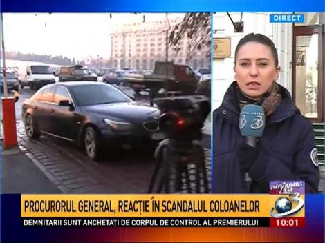 Procurorul general, reacţie în scandalul coloanelor