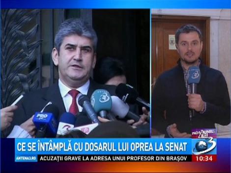 Ce se întâmplă cu dosarul lui Oprea la Senat