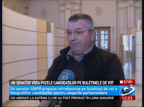 Un senator vrea pozele candidaţilor pe buletinele de vot