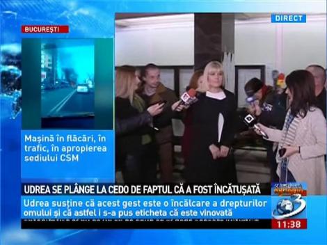 Udrea se plânge la CEDO de faptul că a fost încătuşată