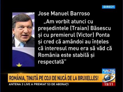 Rom&acirc;nia, ţinută pe coji de nucă la Bruxelles!