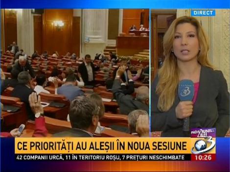 Ce priorităţi au aleşii în noua sesiune