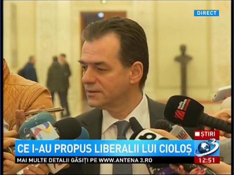 Ce i-au propus liberalii lui Cioloş