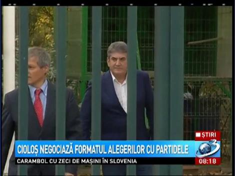 Cioloş negociază cu partidele formatul alegerilor