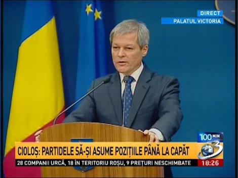 Dacian Cioloș, &icirc;n scandalul legii alegerii primarilor: Trebuie asumată &icirc;n Parlament