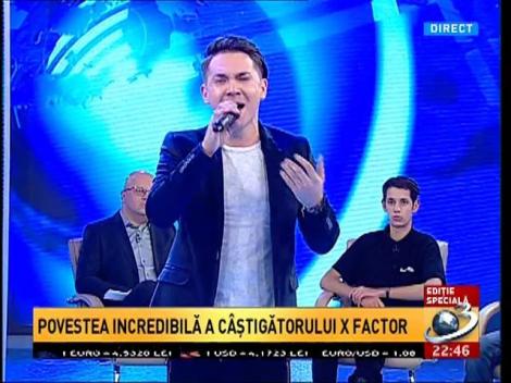 Ediție specială: Florin Răduță, c&acirc;știgător X Factor, o voce emoționantă. Live, la Antena 3