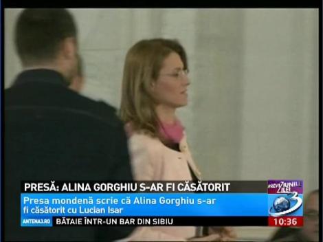 Alina Gorghiu s-ar fi căsătorit &icirc;n secret