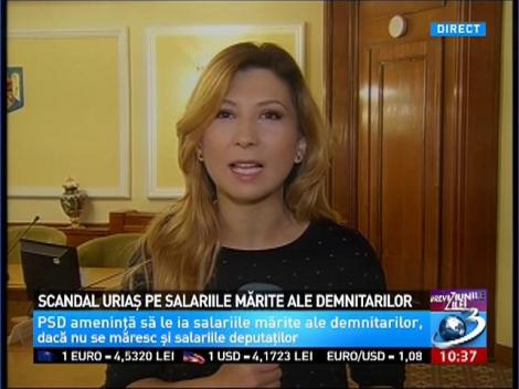 Scandal uriaş pe salariile mărite ale demnitarilor