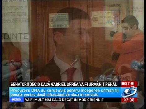 Senatorii decid azi dacă Gabriel Oprea va fi urmărit penal