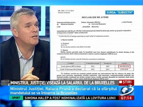 Ministrul Justiţiei visează la salariul de la Bruxelles