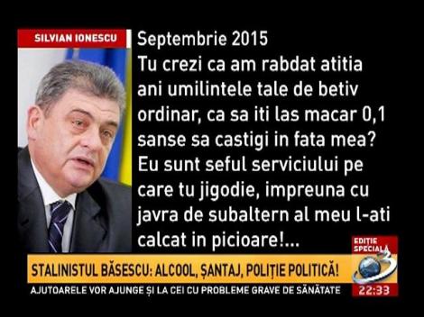 Ediție specială: Stalinistul Băsescu: Alcool, șantaj, poliție politică