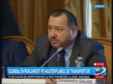 Scandal în Parlament pe masterplanul de transporturi