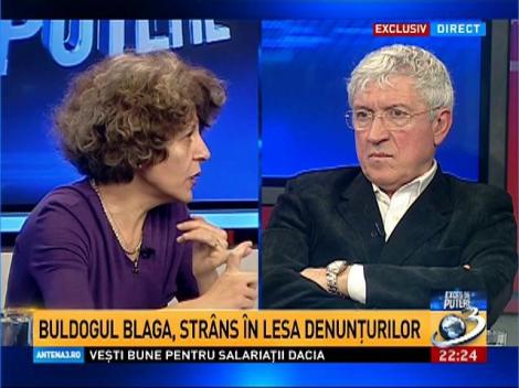Exces de putere: Buldogul Blaga, str&acirc;ns &icirc;n lesa denunțurilor