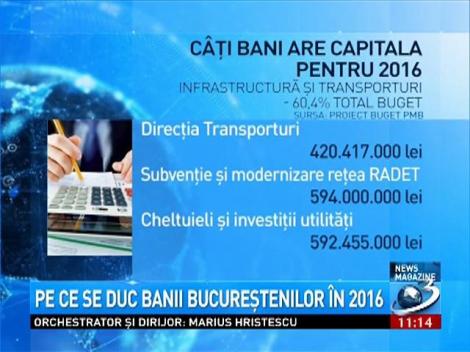 Pe ce se duc banii bucureștenilor în 2016. Proiectul de buget al Primăriei