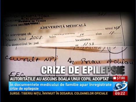 Autorităţile au ascuns boala unui copil adoptat