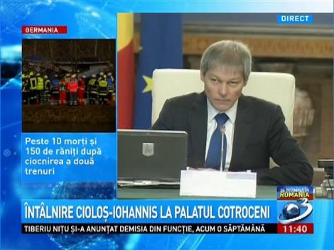 Întâlnire Cioloş-Iohannis la Palatul Cotroceni