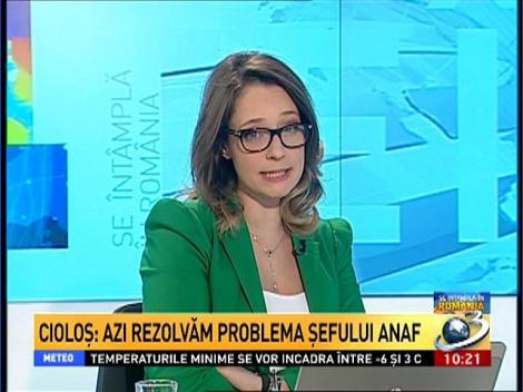 Cioloş: Azi rezolvăm problema şefului ANAF