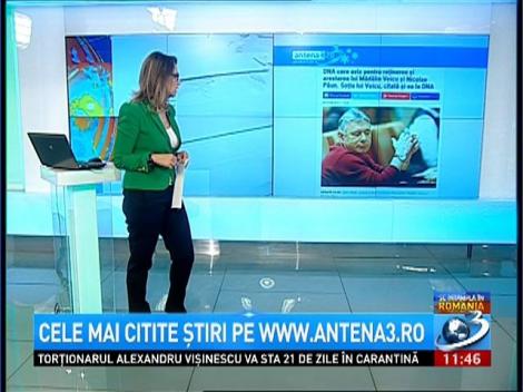 Cele mai citite ştiri pe www.antena3.ro -11 februarie 2016