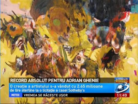 Record absolut pentru Adrian Ghenie