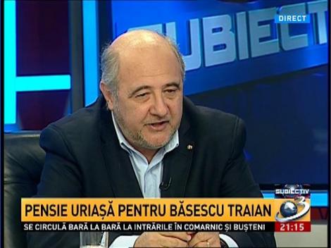 Subiectiv: Traian Băsescu, pensie mai mare decât indemnizația lui Klaus Iohannis