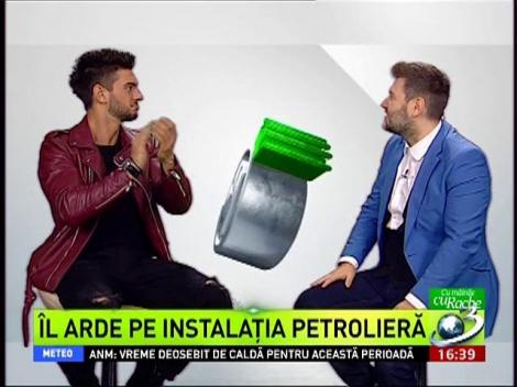 &Icirc;l arde pe instalaţia petrolieră
