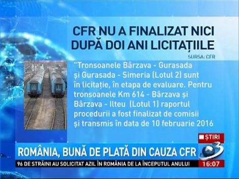 România, bună  de plată din cauza CFR