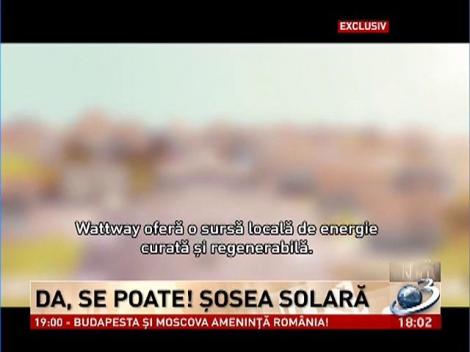 Da, se poate! Şosea solară