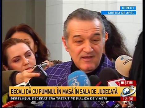 Gigi Becali, declarații după ieșirea din sala de judecată