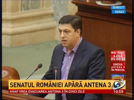 Senatorul Șerban Nicolae, solidaritate pentru Antena 3