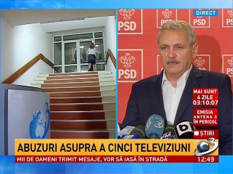 Liviu Dragnea: Această acţiune ANAF este un atac grav la libertatea presei