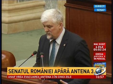 Senatorul Marius Obreja, solidaritate pentru Antena 3