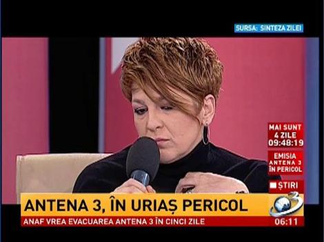 Jurnalistul Antena 3 Carmen Avram a izbucnit &icirc;n lacrimi