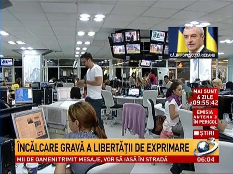 &Icirc;ncălcare gravă a libertăţii de exprimare
