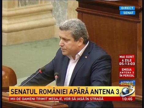 Parlamentarii, solidaritate pentru Antena 3