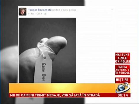 Teodor Baconschi jubilează pe Facebook după acţiunea ANAF &icirc;mpotriva Antena 3