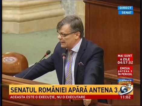 Senatorul PNL Tudor Barbu, solidar cu Antena 3