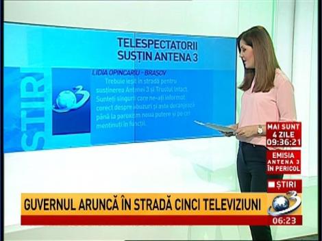 Telespectatorii, solidari &icirc;mpotriva abuzului &icirc;ndreptat &icirc;mpotriva Antena 3