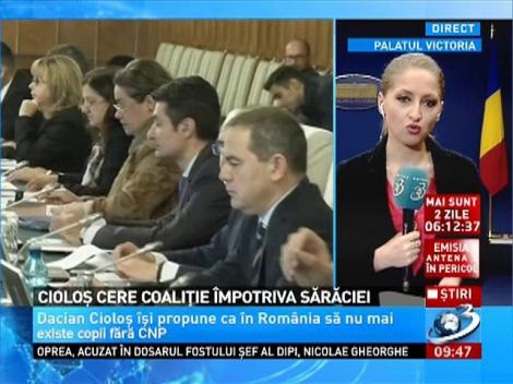 Cioloş cere coaliţie &icirc;mpotriva sărăciei