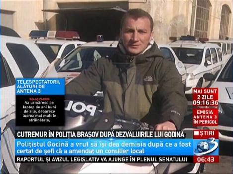Cutremur &icirc;n Poliţia Braşov după dezvăluirile lui Godină
