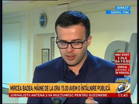 Mihai Gâdea, după şedinţa CNA