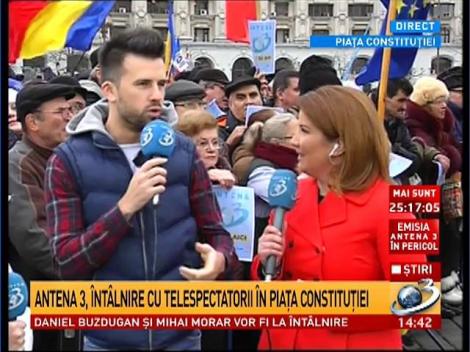 Florin Ristei este în piaţa Constituţiei